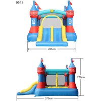 Saltea Gonflabila Happy Hop Castel cu Tobogan Dublu - 4