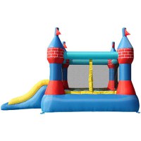 Saltea Gonflabila Happy Hop Castel cu Tobogan Dublu - 7