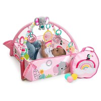 Salteluta de Activitati Bright Starts 5 in 1 Gym & Ball Pit Rainbow Tropics - 3