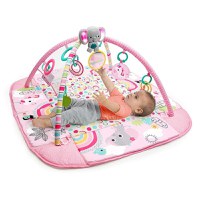 Salteluta de Activitati Bright Starts 5 in 1 Gym & Ball Pit Rainbow Tropics - 5