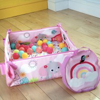 Salteluta de Activitati Bright Starts 5 in 1 Gym & Ball Pit Rainbow Tropics - 6