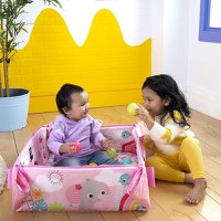 Salteluta de Activitati Bright Starts 5 in 1 Gym & Ball Pit Rainbow Tropics - 10