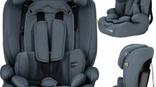 Scaun auto, FreeON, Uran, Pentru copii, I-Size, 76 - 150 cm/ 1 - 12 ani, Cu tetiera reglabila in 14 pozitii, Conform cu standardul european de securitate ECE R129, Dark Grey