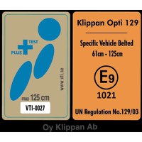 Scaun auto Klippan OPTI129 i-Size Rearfacing exclusiv 61-125 cm/32 Kg testat Plus Sunset - 2