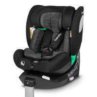 Scaun auto, Lionelo, i-Size Braam, 0-36 Kg, 40-150 cm, Cu isofix si picior de fixare, Protectie laterala, Rotire 360 grade, Ajustare spatar in 5 pozitii, Tetiera reglabila in 14 trepte, Conform cu standardul european de securitate R129, Negru - 3