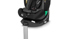 Scaun auto, Lionelo, i-Size Braam, 0-36 Kg, 40-150 cm, Cu isofix si picior de fixare, Protectie laterala, Rotire 360 grade, Ajustare spatar in 5 pozitii, Tetiera reglabila in 14 trepte, Conform cu standardul european de securitate R129, Negru