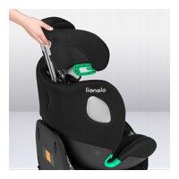 Scaun auto, Lionelo, i-Size Braam, 0-36 Kg, 40-150 cm, Cu isofix si picior de fixare, Protectie laterala, Rotire 360 grade, Ajustare spatar in 5 pozitii, Tetiera reglabila in 14 trepte, Conform cu standardul european de securitate R129, Negru - 5
