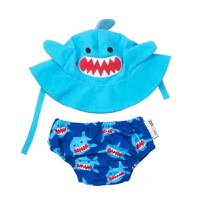 Set Chilotel de Baie si Palarie Zoocchini Shark UPF50 1-2 ani - 2