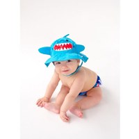 Set Chilotel de Baie si Palarie Zoocchini Shark UPF50 1-2 ani - 6