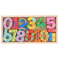 Set cifre si simboluri matematice din lemn Marionette - 1