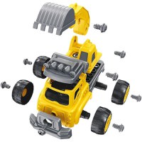 Set Constructie Buki France Camion Autobasculanta si Excavator cu Radiocomanda - 4