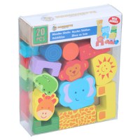 Set constructie din lemn Marionette animale salbatice 20 piese - 2