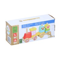 Set constructie din lemn Marionette Tren 11 piese - 3