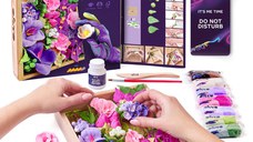 Set creatie Wood & Craft - Flowers, 21*21cm - Inspiration