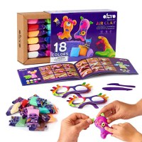 Set de Creatie Air Clay, Okto, 18 culori - 2