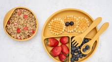 Set Diversificare, AppeKids, 100% Silicon, Basic - Honey