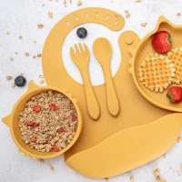 Set Diversificare, AppeKids, 100% Silicon, Kitty - Honey - 3