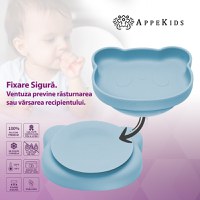 Set Diversificare, AppeKids, 100% Silicon, Panda - Aqua Blue - 4