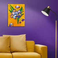 Set pictura 3D cu argila usoara, 30*40cm - Irises - 6