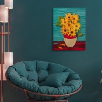 Set pictura 3D cu argila usoara, 30*40cm - Sunflowers - 6