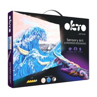 Set pictura 3D cu argila usoara, 30*40cm - Waves - 1