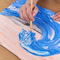 Set pictura 3D cu argila usoara, 30*40cm - Waves - 4