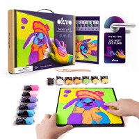 Set pictura cu argila usoara, 29*29 cm - Bunny - 1
