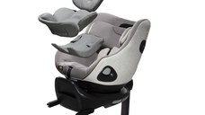 Set scaun auto rotativ i-Size Joie i-Harbour Signature Oyster, 40-105 cm + Baza i-Size i-Base Encore, testat ADAC si certificat R129