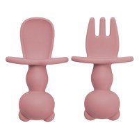 Set Tacamuri din silicon, AppeKids, The Little Bear - Old Rose - 5