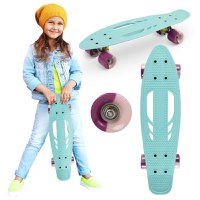 Skateboard copii, Qkids, Galaxy - Light Blue - 6