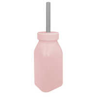 Sticla cu pai din silicon, Minikoioi - Pinky Pink - 1