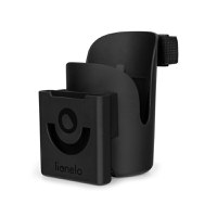 Suport universal pentru biberon/pahar si telefon, Lionelo, Ove, Cu sistem de rotire 360, Negru - 1
