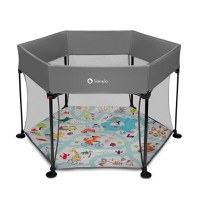 Tarc de joaca, Lionelo, Roel, Pliere ultra-compacta, Conform cu standardul europeane de securitate EN12227, Multicolor - 1