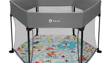 Tarc de joaca, Lionelo, Roel, Pliere ultra-compacta, Conform cu standardul europeane de securitate EN12227, Multicolor