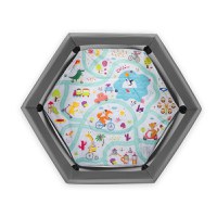 Tarc de joaca, Lionelo, Roel, Pliere ultra-compacta, Conform cu standardul europeane de securitate EN12227, Multicolor - 4