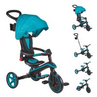 Tricicleta Globber Explorer 4 in 1 pliabila, culoare turquoise - 2