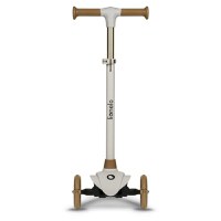 Trotineta, Lionelo, Jessy, Pliabila, Pana la 50 Kg, Cu design ergonomic, Cu lumini LED, 56 x 26 x 67-82 cm, 3 ani+, Maro - 4