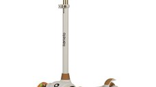 Trotineta, Lionelo, Jessy, Pliabila, Pana la 50 Kg, Cu design ergonomic, Cu lumini LED, 56 x 26 x 67-82 cm, 3 ani+, Maro