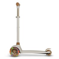 Trotineta, Lionelo, Jessy, Pliabila, Pana la 50 Kg, Cu design ergonomic, Cu lumini LED, 56 x 26 x 67-82 cm, 3 ani+, Maro - 3