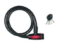 Antifurt cablu otel calit cu cheie MasterLock 1m x 18mm Negru - 1