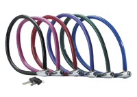 Antifurt Master Lock cablu cu cheie 550 x 6mm - diverse culori - 1