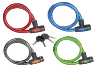 Antifurt Master Lock cablu otel calit cu cheie 1m x 18mm - diverse culori - 1