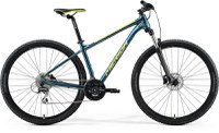 Bicicleta de munte pentru barbati Merida Big.Seven 20-3X marimea L Albastru Turcoaz/Verde Lime 2022 - 1