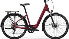 Bicicleta Electrica de Trekking/City Merida eSpresso Urban 300 EQ Capsuna Inchis/Negru 2023