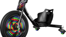 Tricicleta pentru copii cu joc de lumini 5+ ani Razor RipRider 360 Lightshow Negru