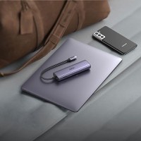 Adaptor multifunctional 7-in-1 UGREEN USB-C, 2 x USB 3.2, 1 x HDMI 4K, 1 x USB-C PD 100W, 1 x Ethernet 1Gbps, Gri - 7