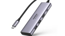 Adaptor multifunctional UGREEN USB C CM511, 2 x USB-A 3.0, 1 x USB-C PD 100W, 1 x HDMI, 1 x SD, 1 x TF, Gri