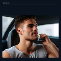 Aparat de ras electric ENCHEN Electric Shaver Mini 6S, Uscat si umed, Putere 5W, 400mAh, Black - 2