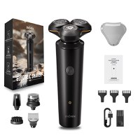Aparat de ras electric ENCHEN Electric Shaver X8S-C, Uscat si umed, 5 capete independente, motor 5W, 600mAh - 3
