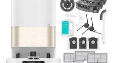 Aspirator robot cu mop Dreame X40 Ultra Complete, 12000Pa, 6400mAh, 200 min, AI RGB+3D mapping, statie de colectare inteligenta